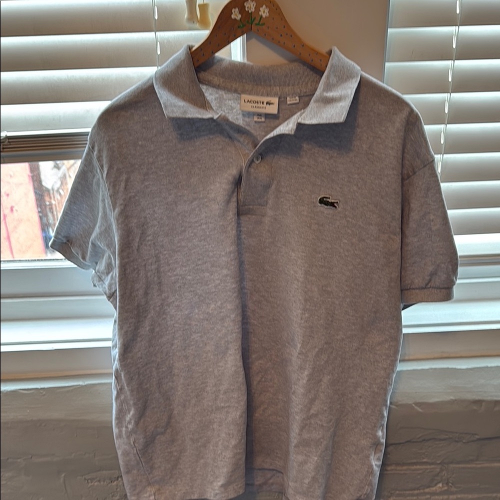 Lacoste Men's Gray Polo Shirt